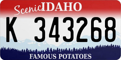 ID license plate K343268