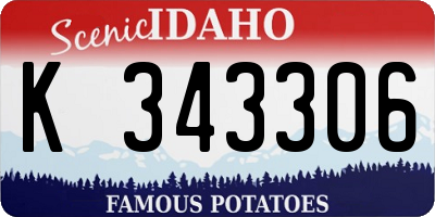 ID license plate K343306