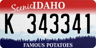 ID license plate K343341