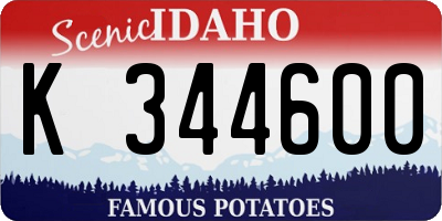ID license plate K344600