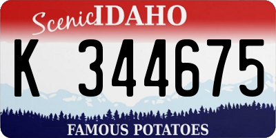 ID license plate K344675