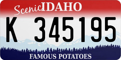 ID license plate K345195