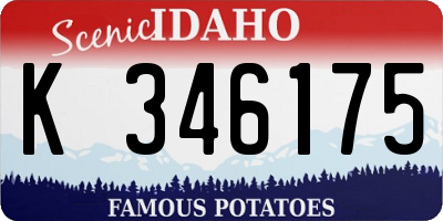 ID license plate K346175