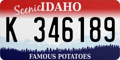 ID license plate K346189