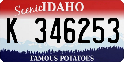 ID license plate K346253
