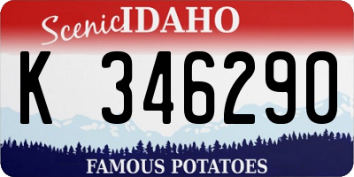 ID license plate K346290
