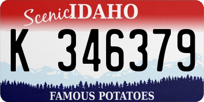 ID license plate K346379