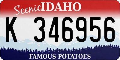 ID license plate K346956