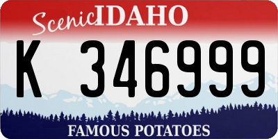 ID license plate K346999