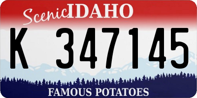 ID license plate K347145