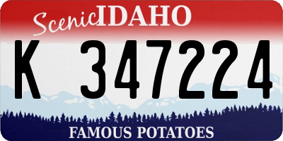 ID license plate K347224