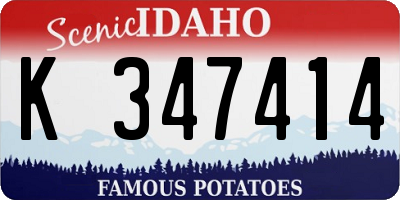ID license plate K347414