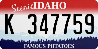 ID license plate K347759