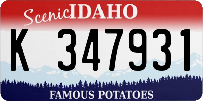 ID license plate K347931