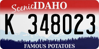 ID license plate K348023