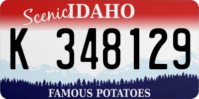 ID license plate K348129