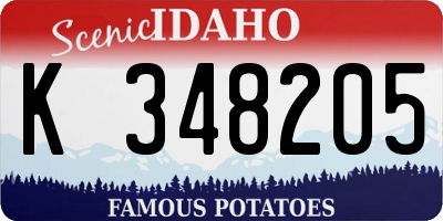 ID license plate K348205