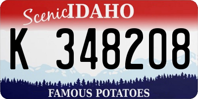 ID license plate K348208
