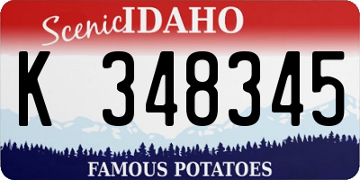 ID license plate K348345