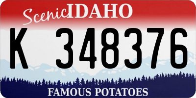 ID license plate K348376