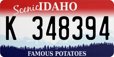 ID license plate K348394