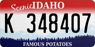 ID license plate K348407