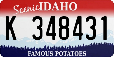 ID license plate K348431