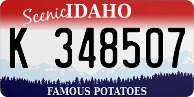 ID license plate K348507