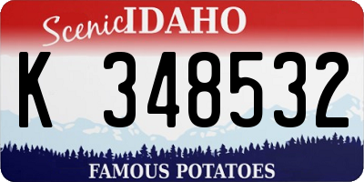 ID license plate K348532