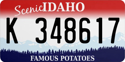 ID license plate K348617