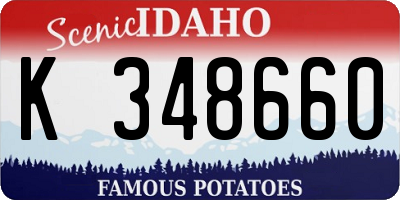 ID license plate K348660