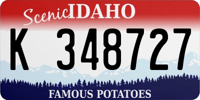 ID license plate K348727