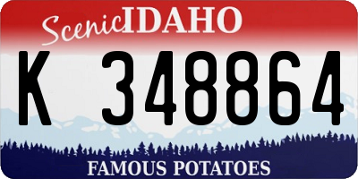 ID license plate K348864