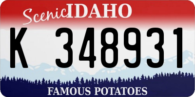 ID license plate K348931