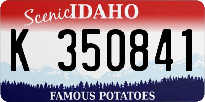 ID license plate K350841