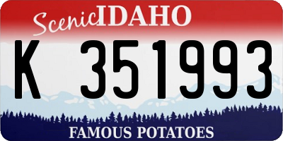 ID license plate K351993