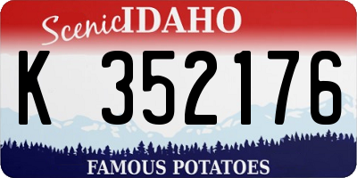 ID license plate K352176
