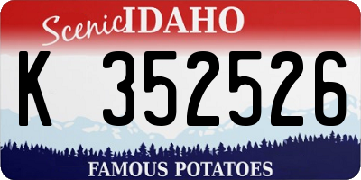 ID license plate K352526