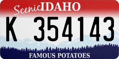 ID license plate K354143