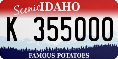 ID license plate K355000