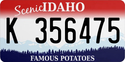 ID license plate K356475