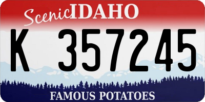 ID license plate K357245