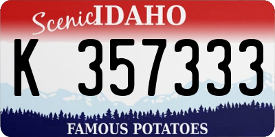 ID license plate K357333