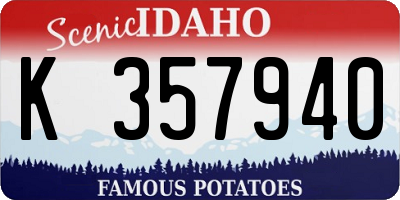 ID license plate K357940