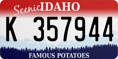 ID license plate K357944