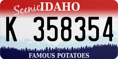 ID license plate K358354