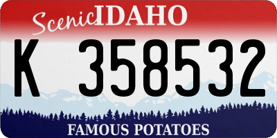 ID license plate K358532