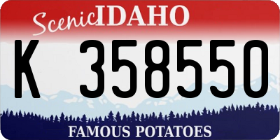 ID license plate K358550