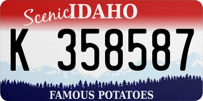 ID license plate K358587
