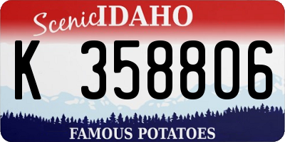 ID license plate K358806